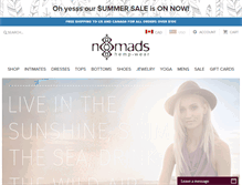 Tablet Screenshot of nomadshempwear.com